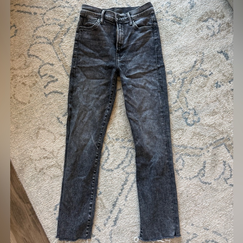 Mother High Waisted Rascal Ankle Split size 25